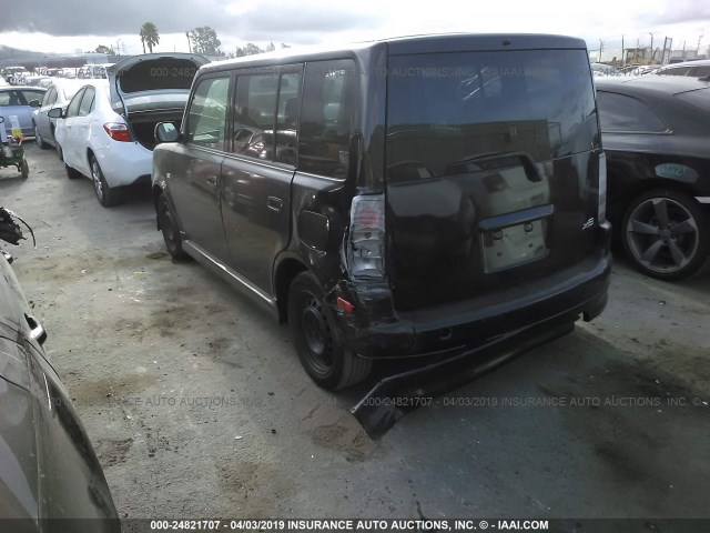 JTLKT324164084174 - 2006 TOYOTA SCION XB BLACK photo 3