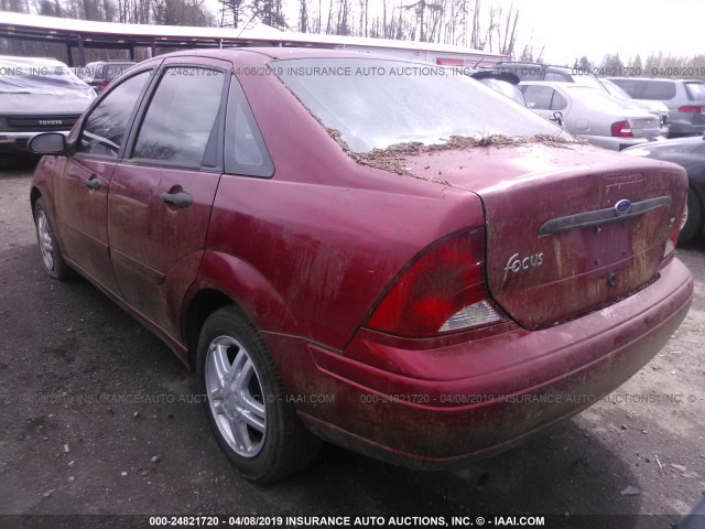 1FAFP34P33W268353 - 2003 FORD FOCUS SE/SE COMFORT/SE SPORT RED photo 3