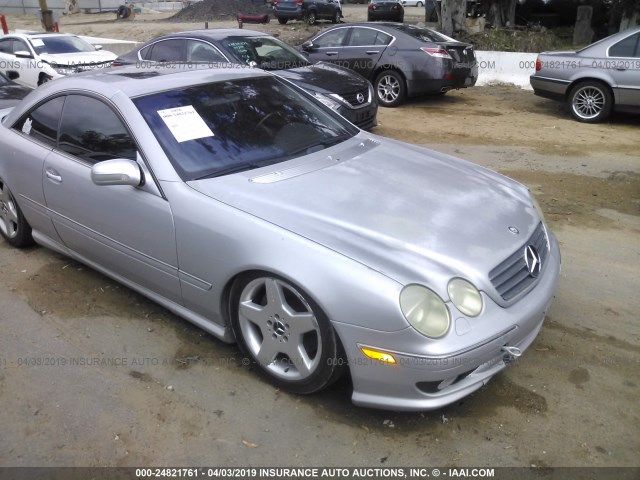 WDBPJ73J62A021911 - 2002 MERCEDES-BENZ CL 55 AMG SILVER photo 1