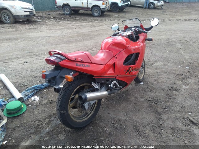 JS1GN72A8K2103067 - 1989 SUZUKI GSX600 F RED photo 4