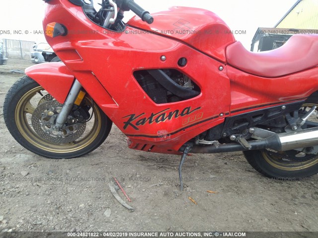 JS1GN72A8K2103067 - 1989 SUZUKI GSX600 F RED photo 9