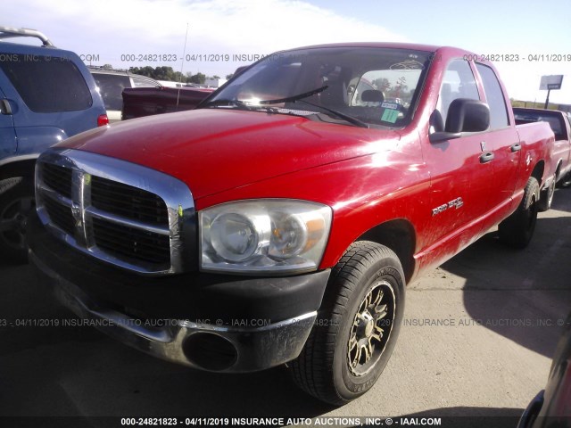 1D7HA18K37J537497 - 2007 DODGE RAM 1500 ST RED photo 2