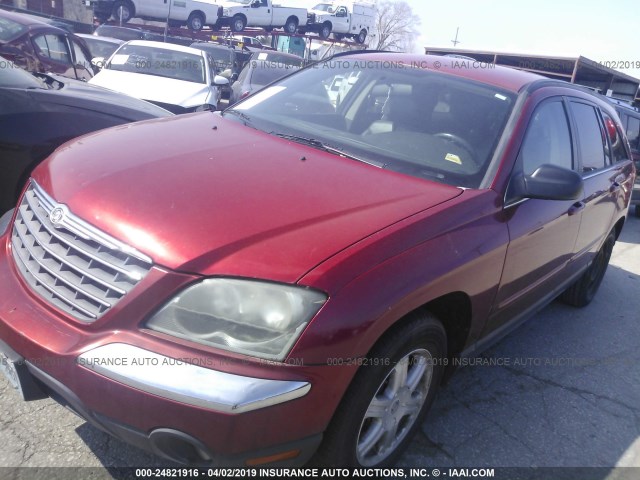 2C4GM68485R654173 - 2005 CHRYSLER PACIFICA TOURING RED photo 2