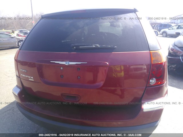2C4GM68485R654173 - 2005 CHRYSLER PACIFICA TOURING RED photo 6