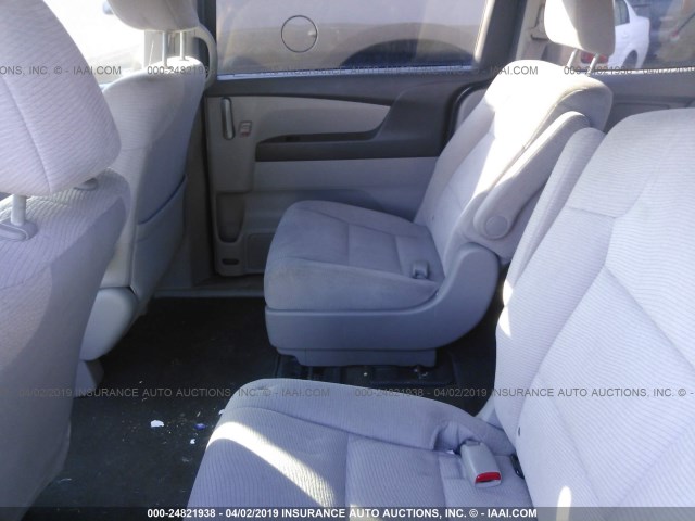 5FNRL5H27BB065109 - 2011 HONDA ODYSSEY LX GRAY photo 8