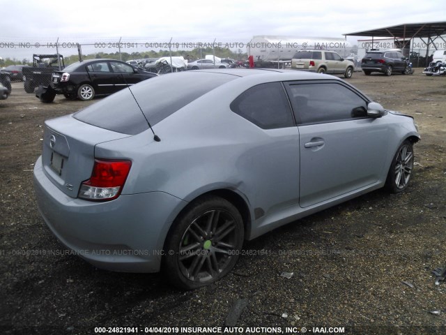 JTKJF5C76B3016139 - 2011 TOYOTA SCION TC ნაცრისფერი ფოტო 4