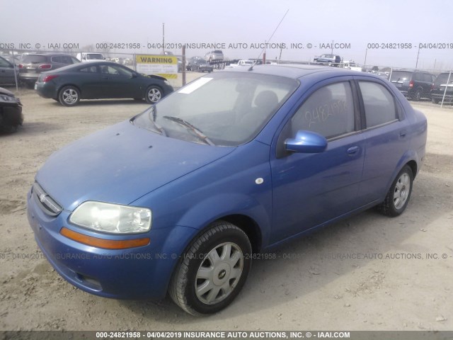 KL1TG52615B423454 - 2005 CHEVROLET AVEO LT BLUE photo 2