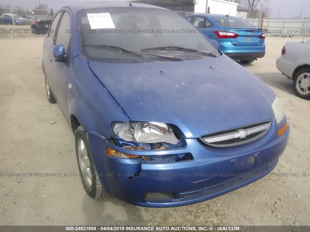 KL1TG52615B423454 - 2005 CHEVROLET AVEO LT BLUE photo 6