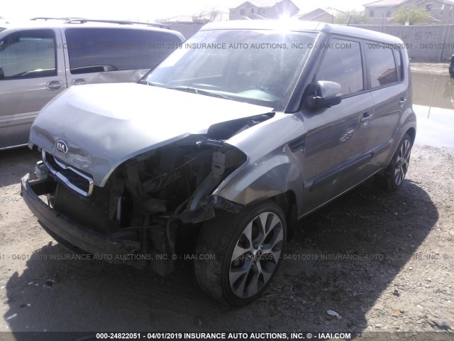 KNDJT2A66D7614672 - 2013 KIA SOUL +/!/SPORT GRAY photo 2