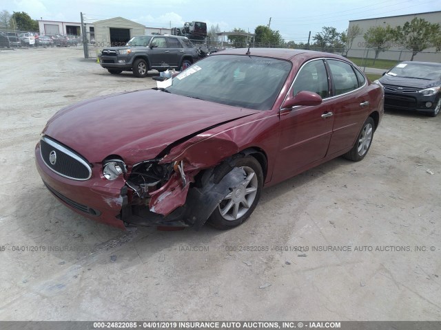 2G4WE537251213749 - 2005 BUICK LACROSSE CXS MAROON photo 2