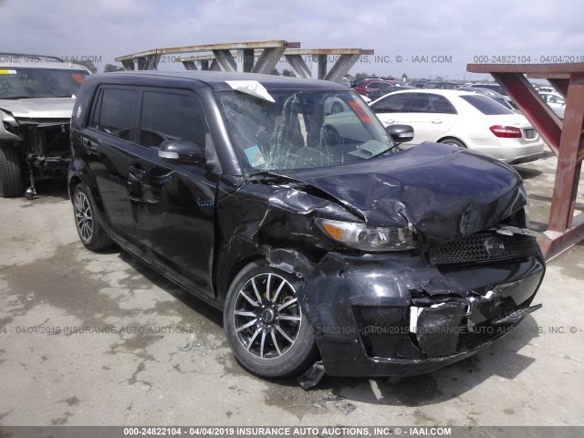 JTLKE50E481001584 - 2008 TOYOTA SCION XB BLACK photo 1