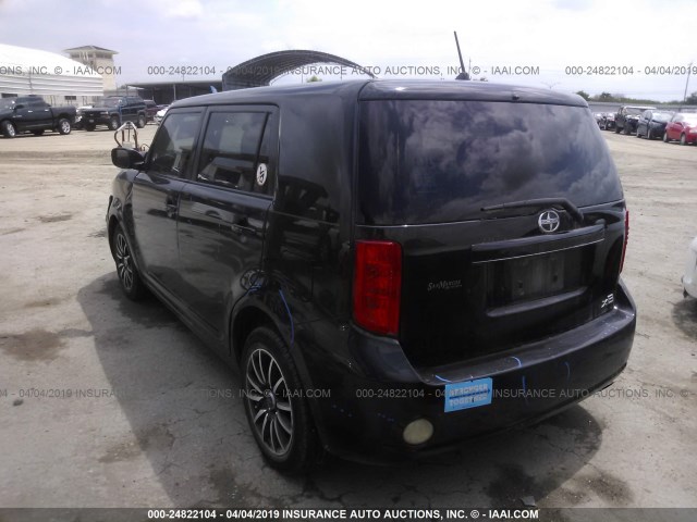 JTLKE50E481001584 - 2008 TOYOTA SCION XB BLACK photo 3
