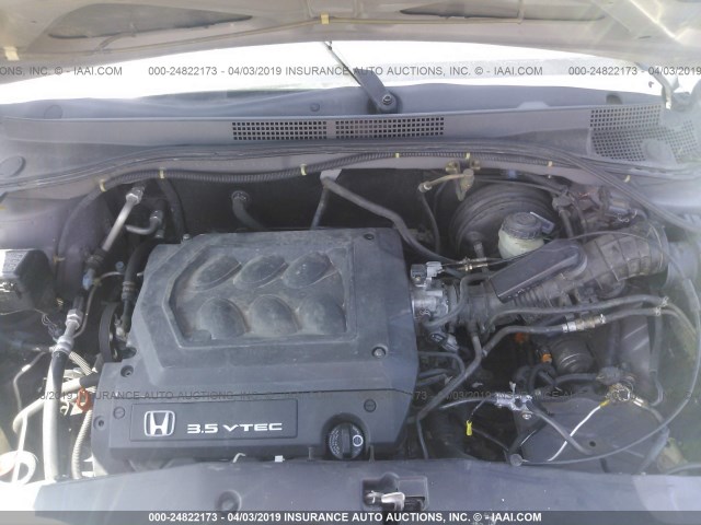 2HKRL1855YH516163 - 2000 HONDA ODYSSEY LX GRAY photo 10