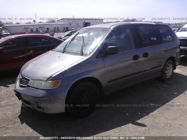 2HKRL1855YH516163 - 2000 HONDA ODYSSEY LX GRAY photo 2