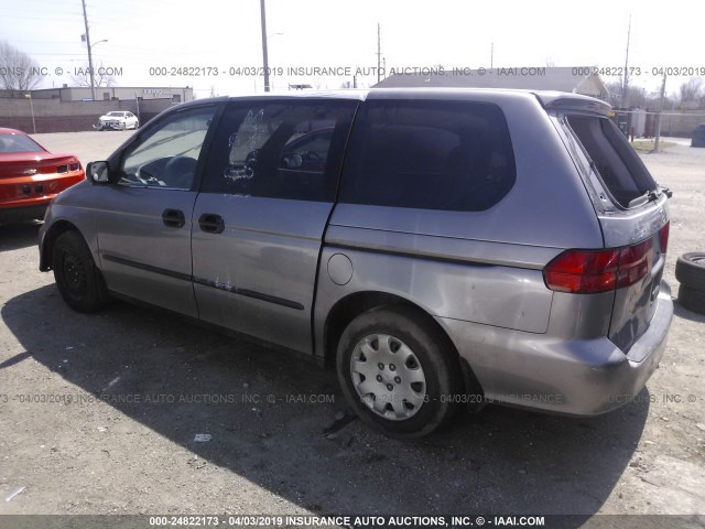 2HKRL1855YH516163 - 2000 HONDA ODYSSEY LX GRAY photo 3