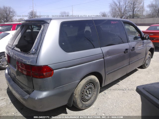 2HKRL1855YH516163 - 2000 HONDA ODYSSEY LX GRAY photo 4