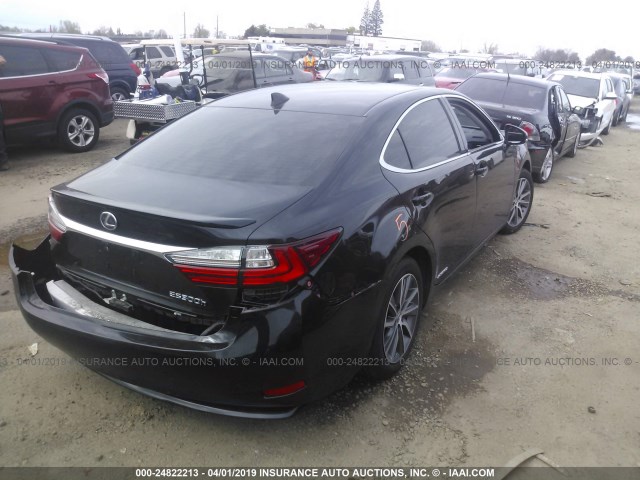 JTHBW1GG3G2110568 - 2016 LEXUS ES 300H BLACK photo 4