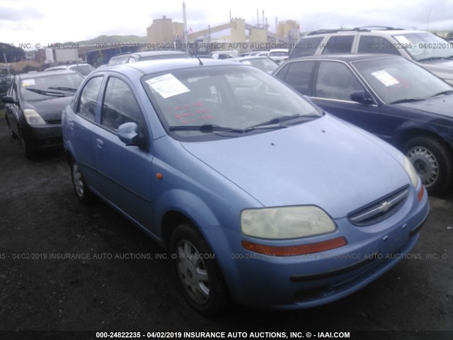 KL1TJ52694B132782 - 2004 CHEVROLET AVEO LS BLUE photo 1