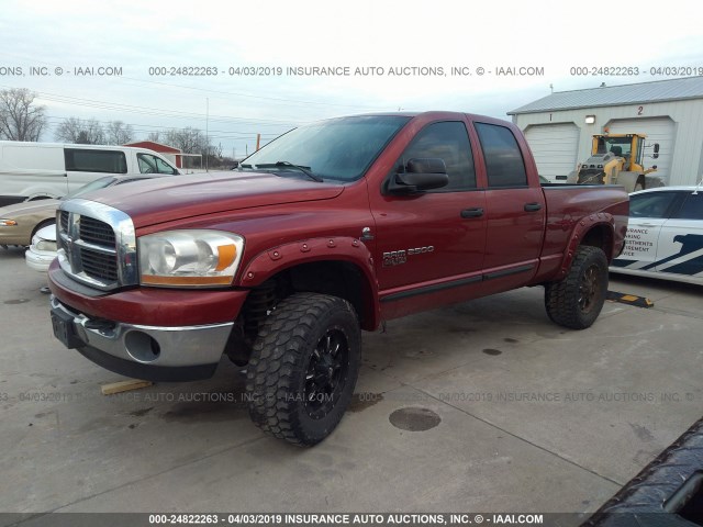 1D7KS28C96J172162 - 2006 DODGE RAM 2500 ST/SLT MAROON photo 2