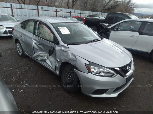 3N1AB7AP0GL645427 - 2016 NISSAN SENTRA S/SV/SR/SL Gümüş foto 1