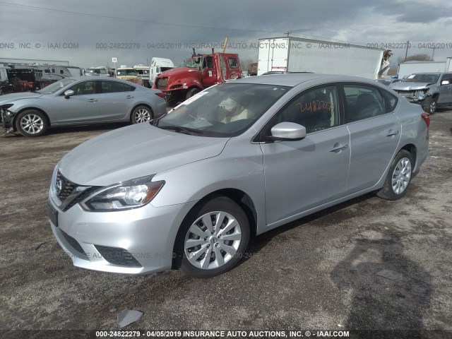 3N1AB7AP0GL645427 - 2016 NISSAN SENTRA S/SV/SR/SL Gümüş foto 2