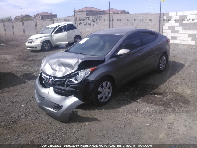 5NPDH4AE4DH202487 - 2013 HYUNDAI ELANTRA GLS/LIMITED GRAY photo 2