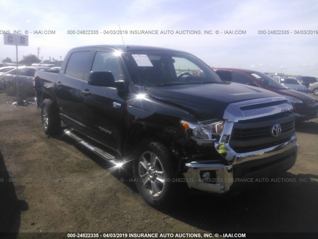 5TFEY5F17EX168857 - 2014 TOYOTA TUNDRA CREWMAX SR5 BLACK photo 1