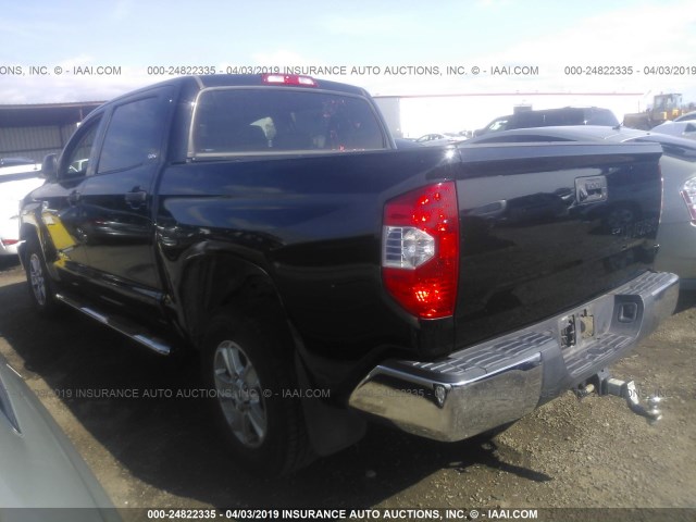 5TFEY5F17EX168857 - 2014 TOYOTA TUNDRA CREWMAX SR5 BLACK photo 3