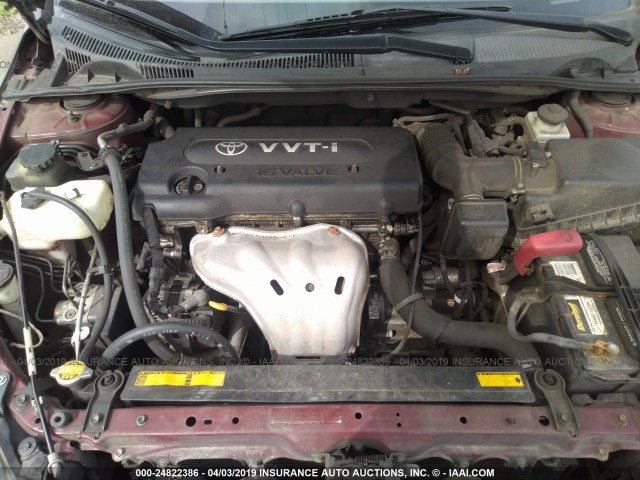 JTKDE167780228207 - 2008 TOYOTA SCION TC PURPLE photo 10