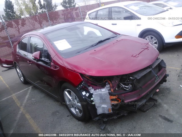 1G1RD6E40BU103692 - 2011 CHEVROLET VOLT RED photo 1