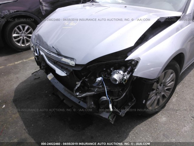 1C3CCBAB7DN713717 - 2013 CHRYSLER 200 LX SILVER photo 6