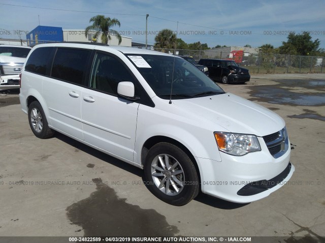 2C4RDGCGXFR733426 - 2015 DODGE GRAND CARAVAN SXT WHITE photo 1