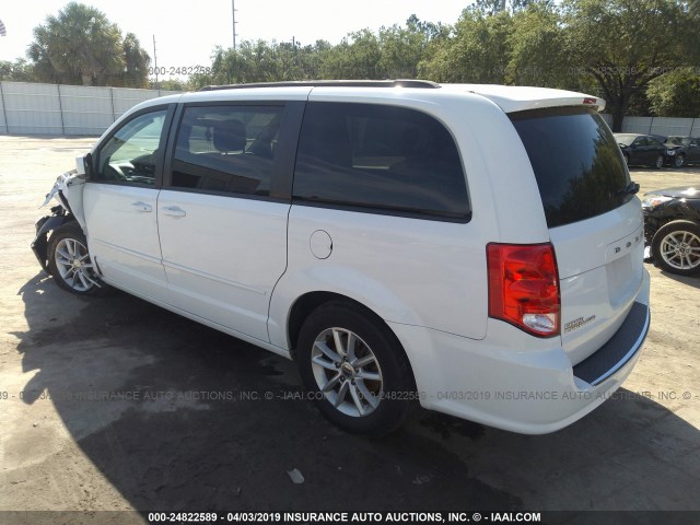 2C4RDGCGXFR733426 - 2015 DODGE GRAND CARAVAN SXT WHITE photo 3