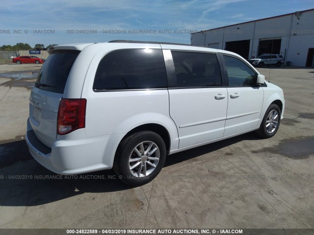 2C4RDGCGXFR733426 - 2015 DODGE GRAND CARAVAN SXT WHITE photo 4