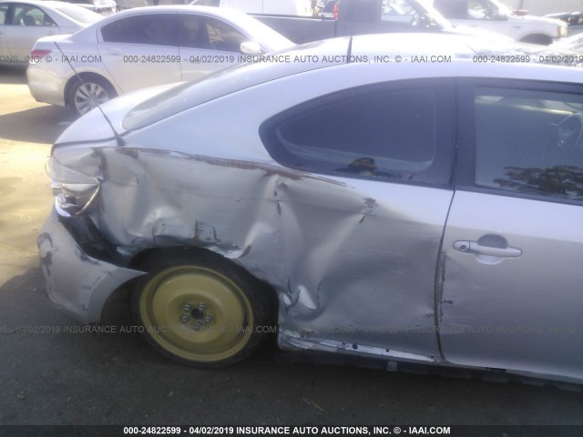 JTKDE177350031402 - 2005 TOYOTA SCION TC ვერცხლისფერი ფოტო 6