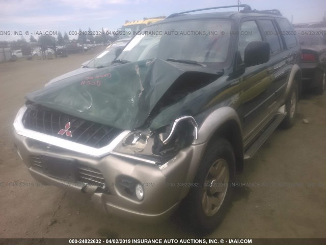 JA4MT31H2YP041287 - 2000 MITSUBISHI MONTERO SPORT LS/SPORT XLS GREEN photo 6