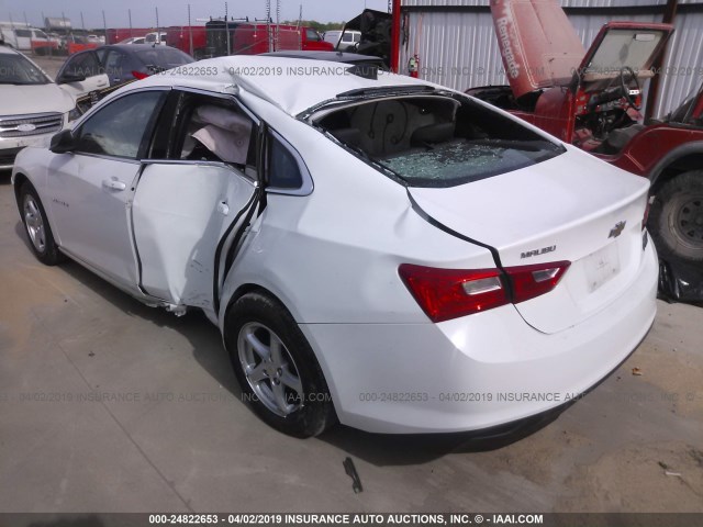 1G1ZB5ST3GF342046 - 2016 CHEVROLET MALIBU LS WHITE photo 3
