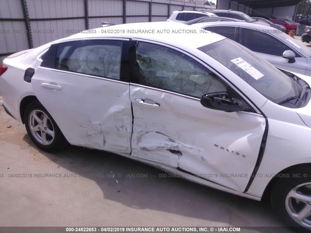 1G1ZB5ST3GF342046 - 2016 CHEVROLET MALIBU LS WHITE photo 6