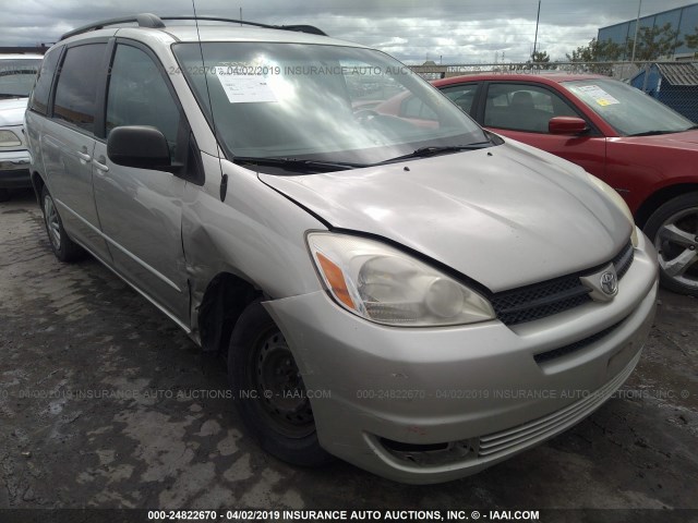 5TDZA23C15S230124 - 2005 TOYOTA SIENNA CE/LE GRAY photo 1