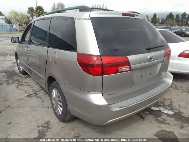 5TDZA23C15S230124 - 2005 TOYOTA SIENNA CE/LE GRAY photo 3