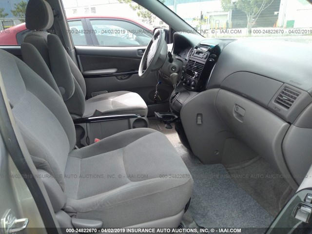 5TDZA23C15S230124 - 2005 TOYOTA SIENNA CE/LE GRAY photo 5