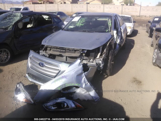 4S3BNAN64F3055832 - 2015 SUBARU LEGACY 2.5I LIMITED GRAY photo 6