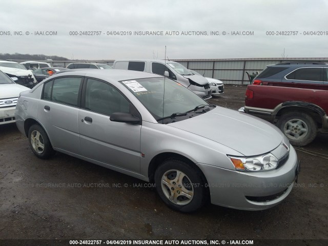 1G8AG52F43Z164571 - 2003 SATURN ION LEVEL 1 SILVER photo 1