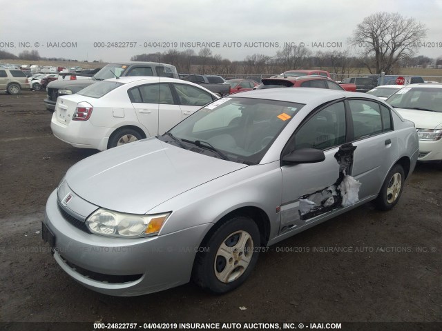 1G8AG52F43Z164571 - 2003 SATURN ION LEVEL 1 SILVER photo 2