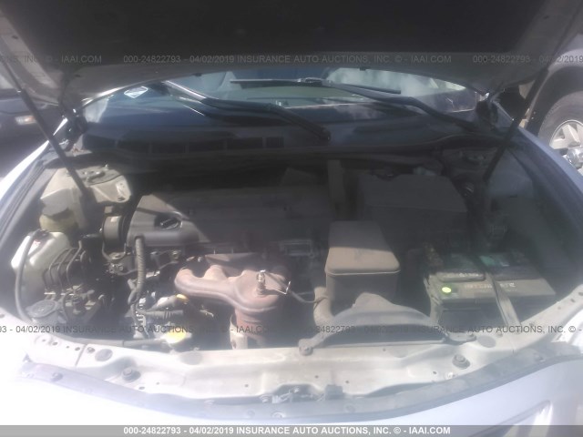 4T1BE46K97U097708 - 2007 TOYOTA CAMRY NEW GENERAT CE/LE/XLE/SE SILVER photo 10