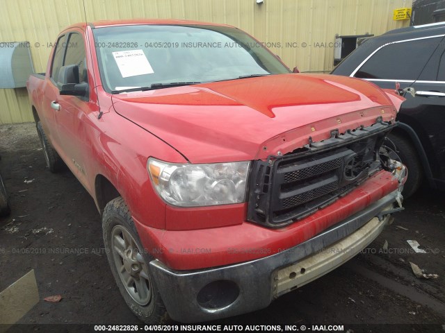 5TFUM5F11AX005896 - 2010 TOYOTA TUNDRA DOUBLE CAB SR5 RED photo 1
