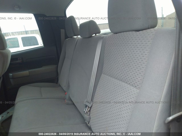 5TFUM5F11AX005896 - 2010 TOYOTA TUNDRA DOUBLE CAB SR5 RED photo 8