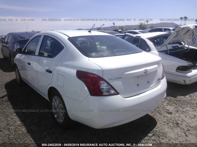 3N1CN7AP8DL865992 - 2013 NISSAN VERSA S/S PLUS/SV/SL WHITE photo 3