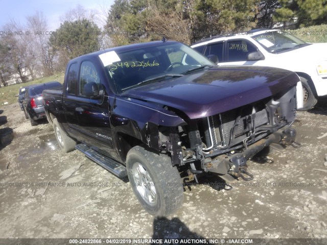 2GCEK29J091132586 - 2009 CHEVROLET SILVERADO K1500 LT PURPLE photo 1