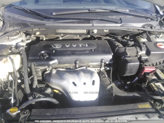 JTKDE167270220465 - 2007 TOYOTA SCION TC ვერცხლისფერი ფოტო 10